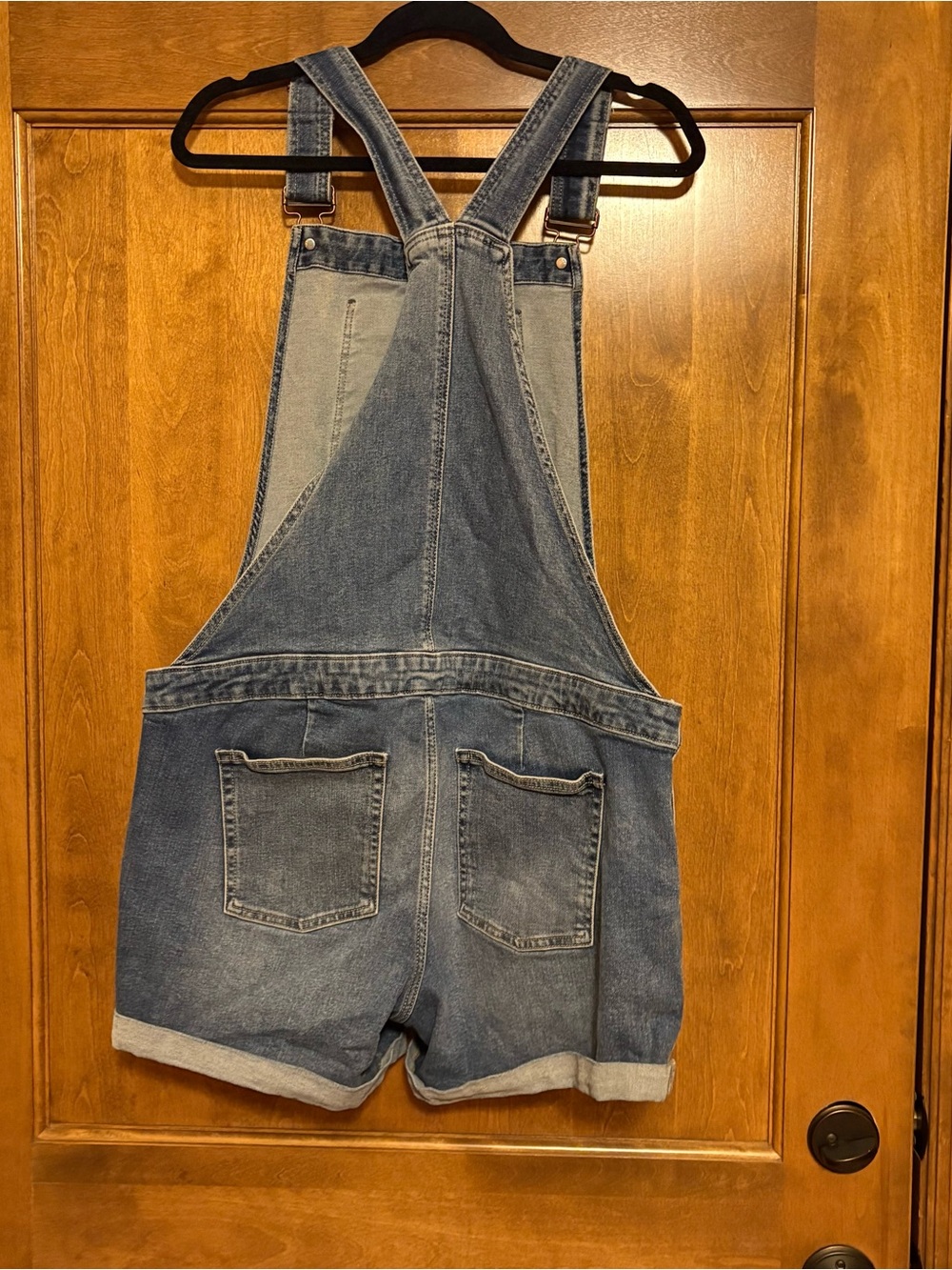 Gap Denim 1969 Maternity Overall Shorts Bibs with Front Pocket M - Picture 5 of 7